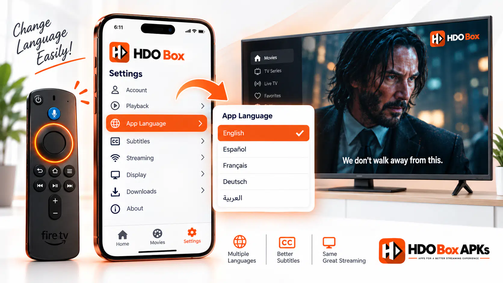 How to Change Language on HDO Box (App, Subtitles & Audio Dubs)