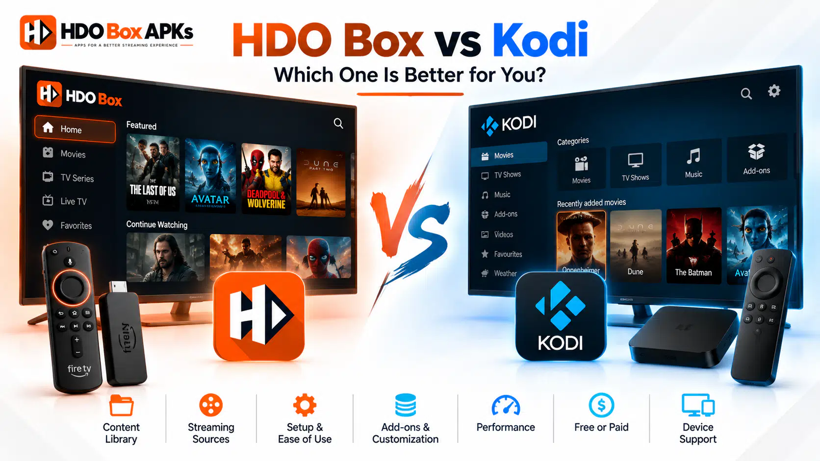 HDO Box vs Kodi: Comprehensive Architectural and Performance Comparison
