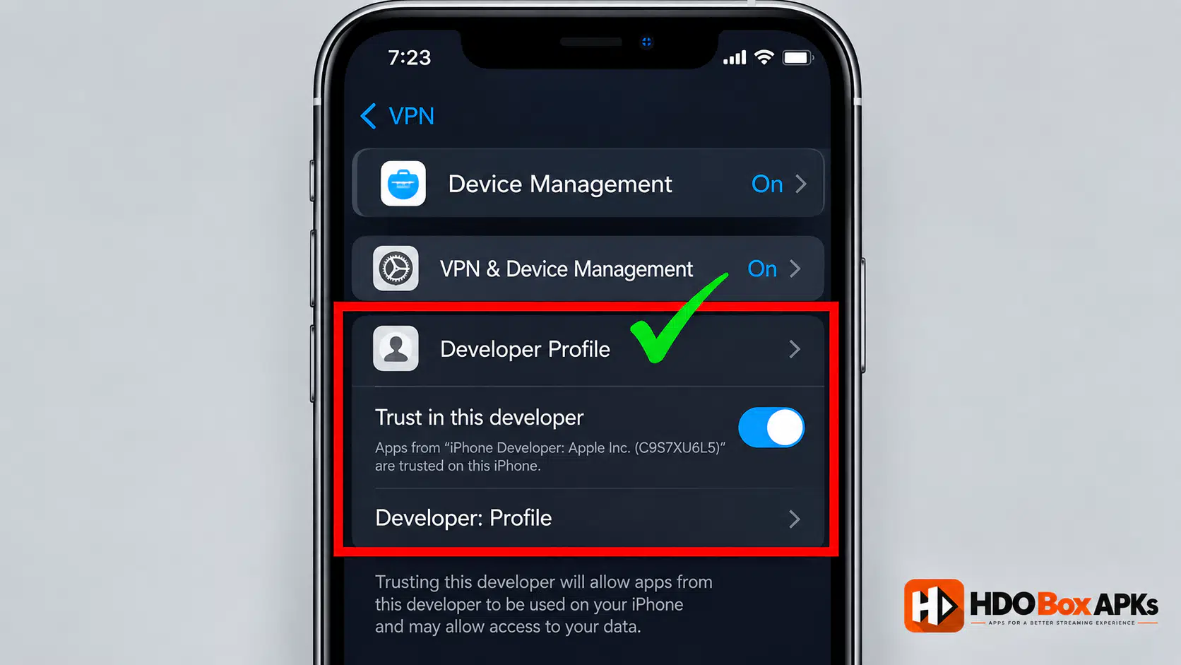 HDO Box for iOS - Sideloadly Installation Progress